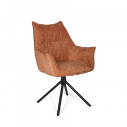 Fred Swivel Dining Chair Rust